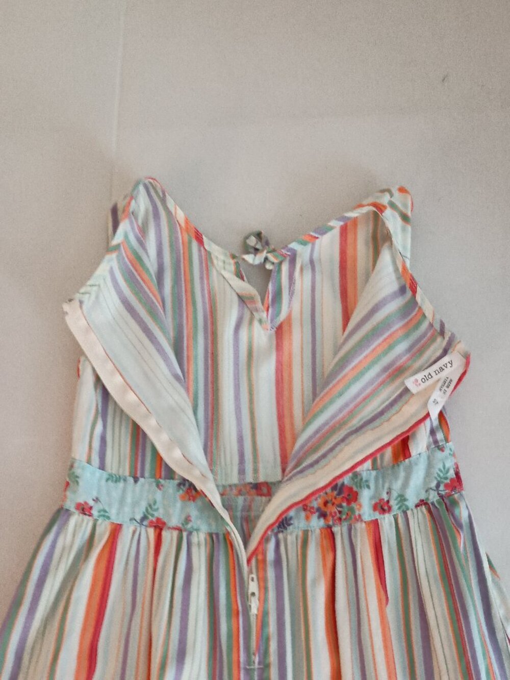 Old Navy Girls Colorful Striped Sundress Size 5 - Picture 8 of 12